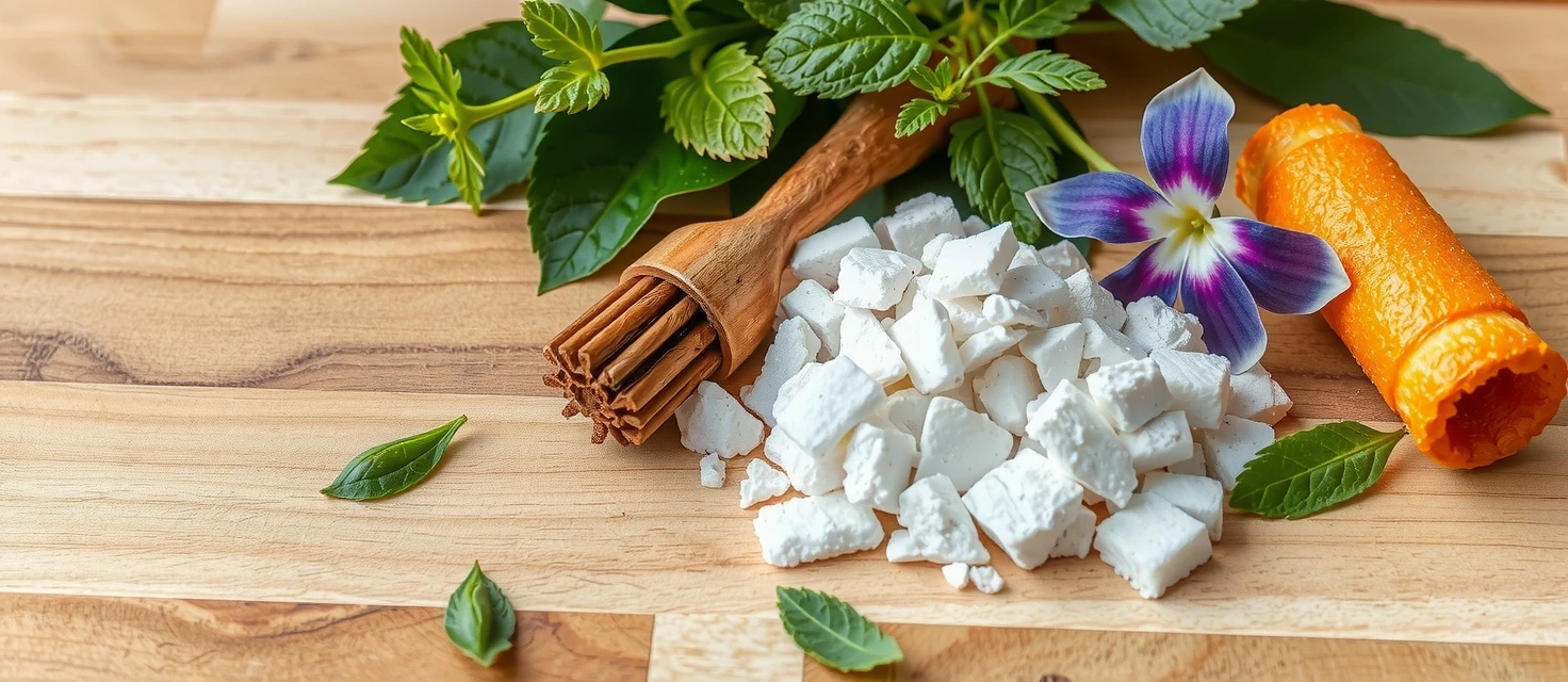 Ingredientes naturales de suplementos vitaminas